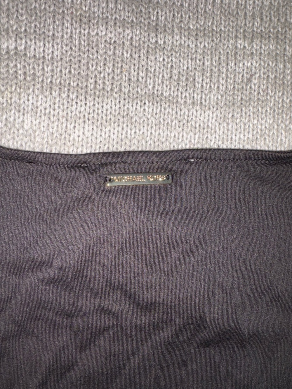 Michael Kors Black Short Sleeve Smocked-Waist Blouse - Picture 3 of 4